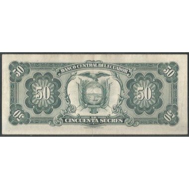 Ecuador, 50 Sucres 24 May 1980 TU Firma 1 P116e