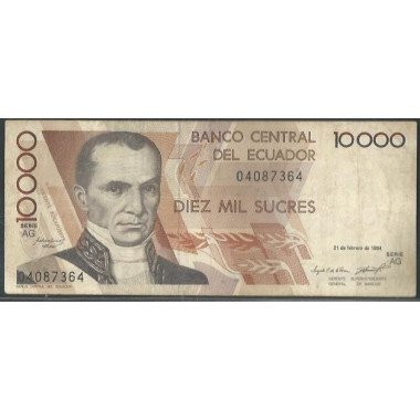 Ecuador, 10.000 Sucres 21...