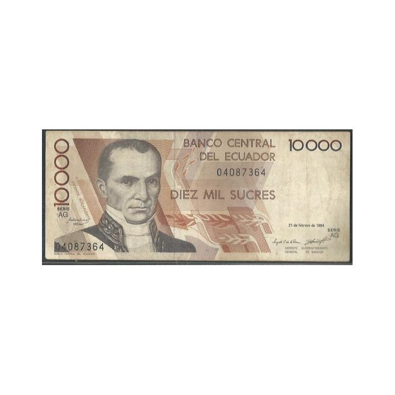 Ecuador, 10.000 Sucres 21 Feb 1994 AG P127a