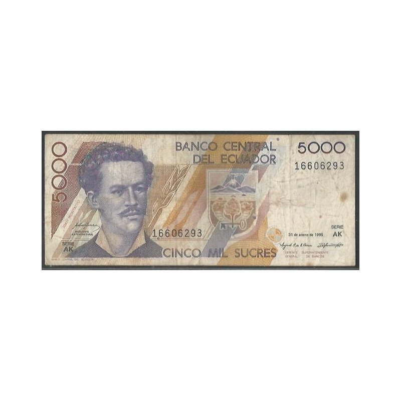 Ecuador, 5.000 Sucres 31 Ene 1995 AK P128b