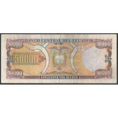 Ecuador, 50.000 Sucres 6 Mar 1999 AE P130b