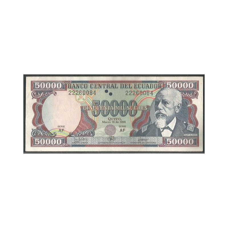 Ecuador, 50.000 Sucres 10 Mar 1999 AF P130c