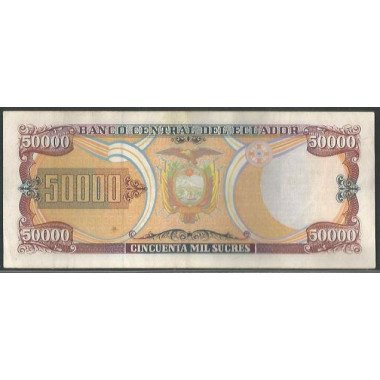 Ecuador, 50.000 Sucres 10 Mar 1999 AF P130c