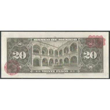 Mexico, 20 Pesos 24 Abr 1963 AIF P54k