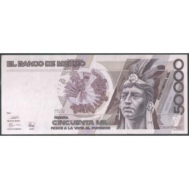 Mexico, 50.000 Pesos 10 Ene 1990 Serie HA P93b