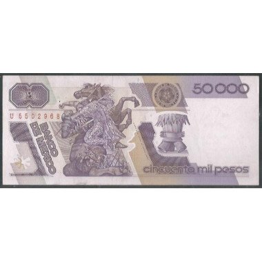 Mexico, 50.000 Pesos 10 Ene 1990 Serie HA P93b