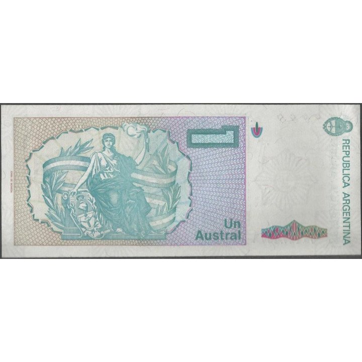Argentina 1 Austral ND1985 Serie A P323a reverso