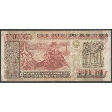 Peru, 5.000.000 Intis 16 Ene 1991 P150a