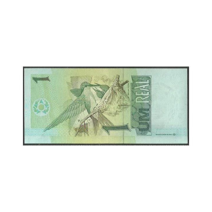 Brasil 1 Real ND1994-7 Firma 34 P243c reverso