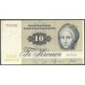 Dinamarca, 10 Kroner 1972 P48a