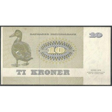 Dinamarca, 10 Kroner 1972 P48a