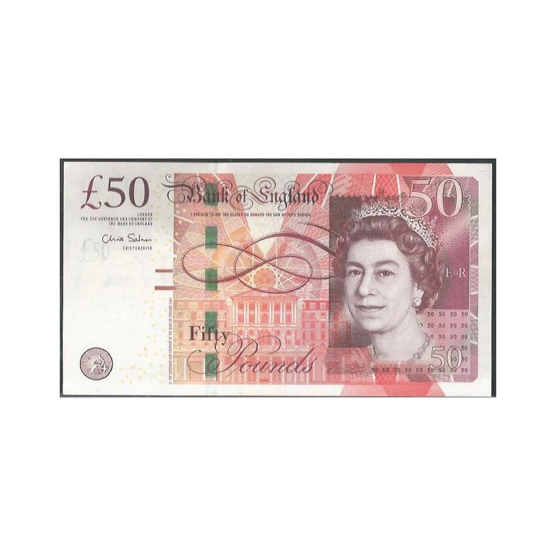 Inglaterra, 50 Pounds 2010 P393a