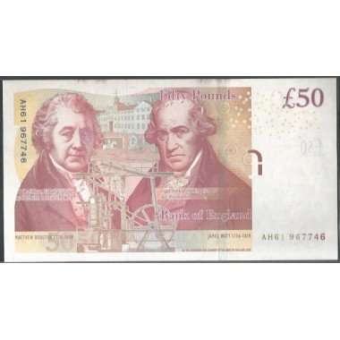Inglaterra, 50 Pounds 2010 P393a