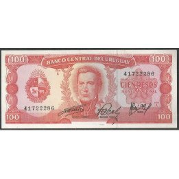 Uruguay 100 Pesos ND1967 P47a9