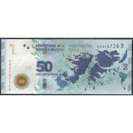 Argentina 50 Pesos 2015 Serie B P362b