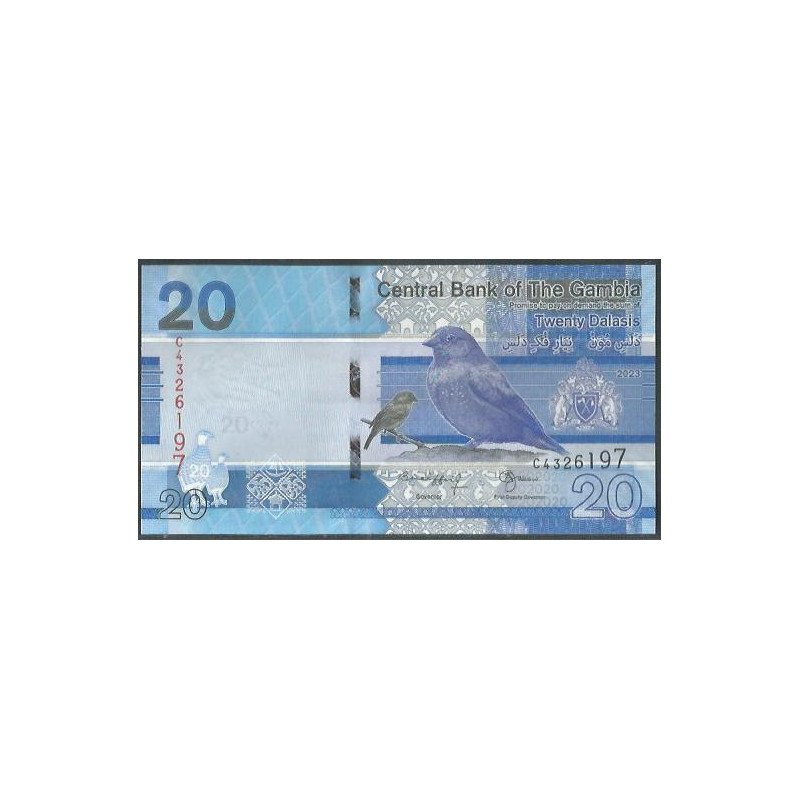 Gambia 20 Dalasis ND2023 P39c