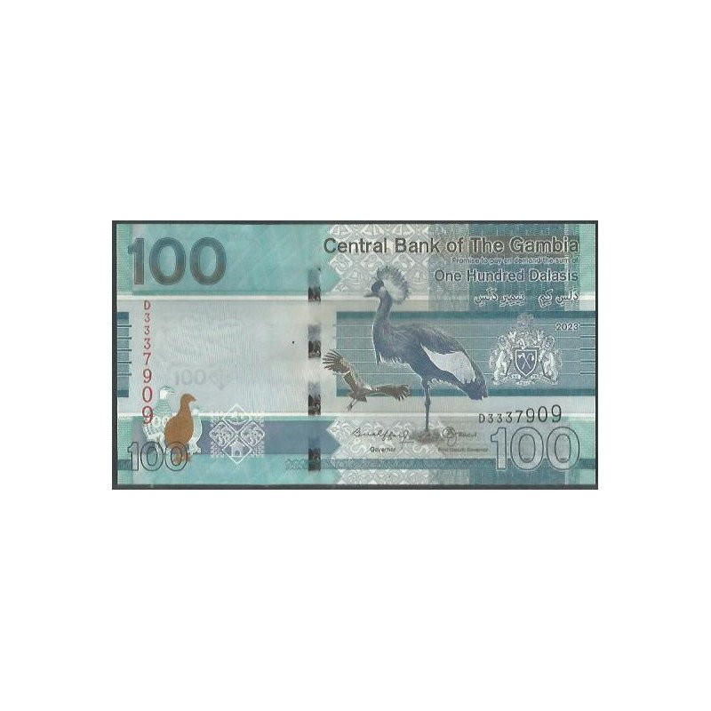 Gambia 100 Dalasis ND2023 P41c