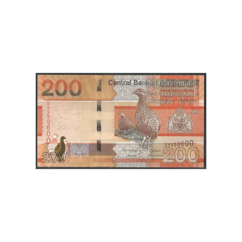 Gambia 200 Dalasis ND2023 P42c
