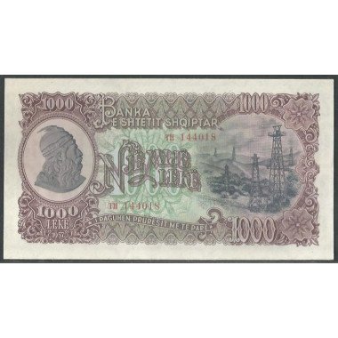 Albania, 1.000 Leke 1957 P32a