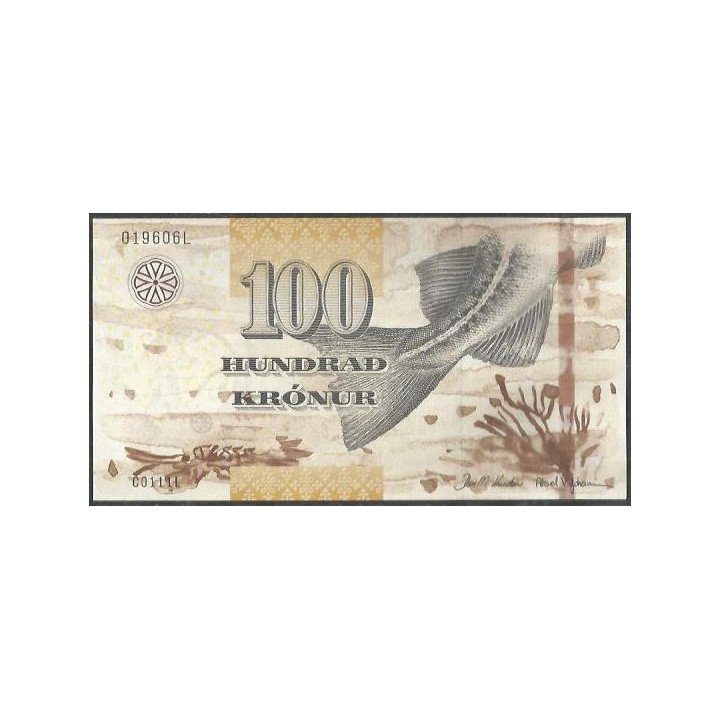 Islas Faroe 100 Kronur 2002 P25