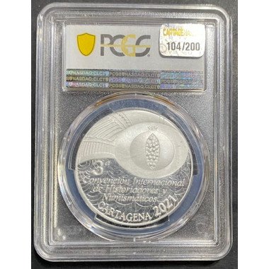 Cartagena 2021, 3° Convencion int. de Historiadores Numismaticos Plata