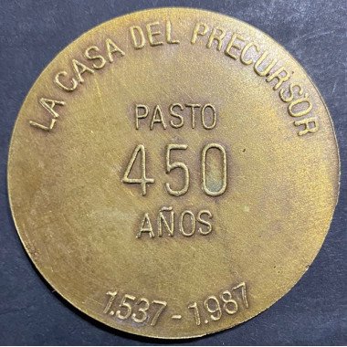 Medalla San Juan de Pasto - La casa del precursor, Pasto 450 Años