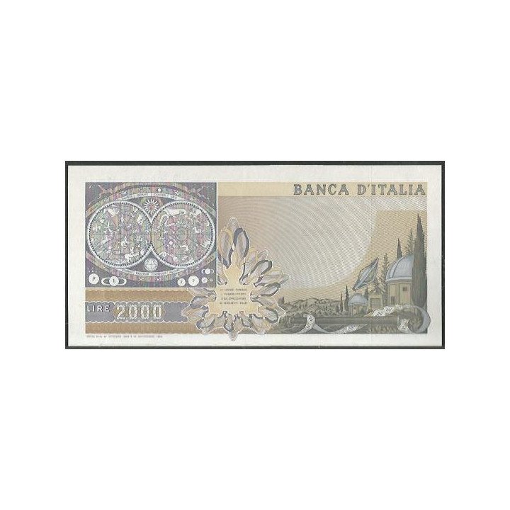 Italia 2.000 Liras 24 Oct 1983 P103c reverso