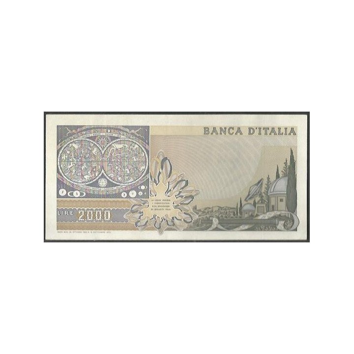 Italia 2.000 Liras 24 Oct 1983 P103c reverso