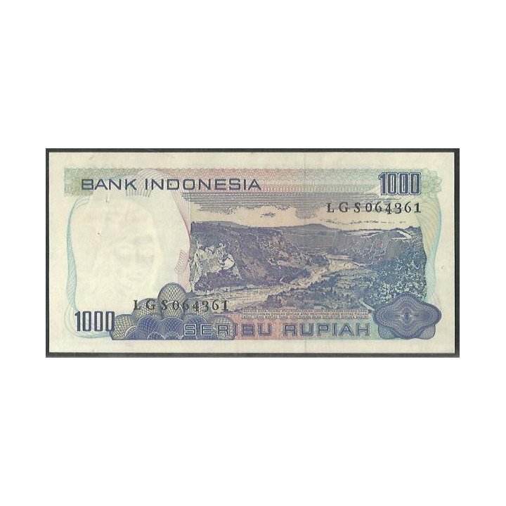 Indonesia 1.000 Rupias 1980 P119 reverso
