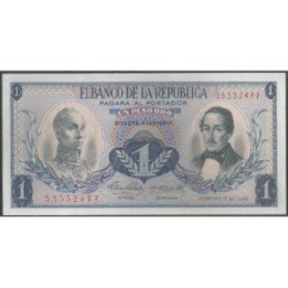 Billete de 1 Peso 1 Feb 1968 BGW063