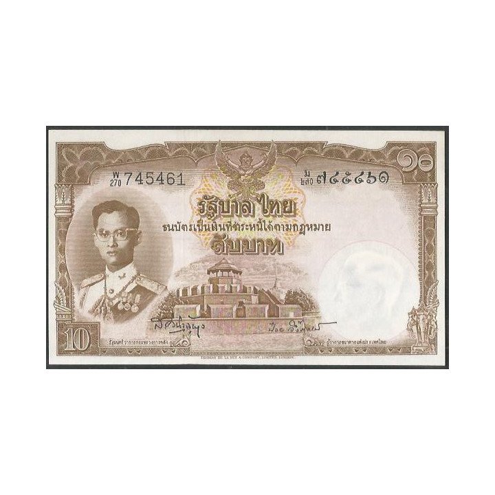 Tailandia 10 Bath ND1953 Firma 41 P76d