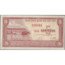 Vietnam Sur 5 Dong ND1955 P13a
