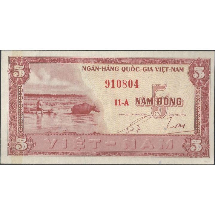 Vietnam Sur 5 Dong ND1955 P13a