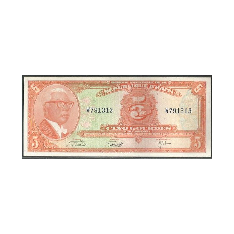 Haiti, 5 Gourdes L1919 P202a2