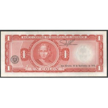 El Salvador, 1 Colon 24 Oct 1972 P115a
