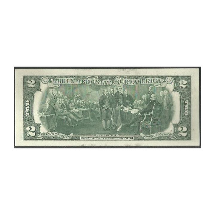 Estados Unidos 2 Dollars 2017 L P545 reverso