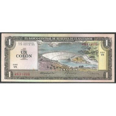 El Salvador, 1 Colon 3 May 1979 P125b