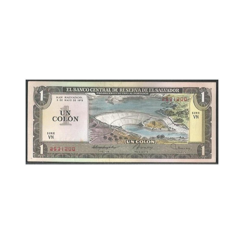El Salvador, 1 Colon 3 May 1979 P125b