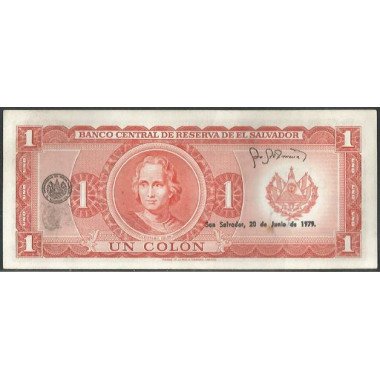 El Salvador, 1 Colon 3 May 1979 P125b