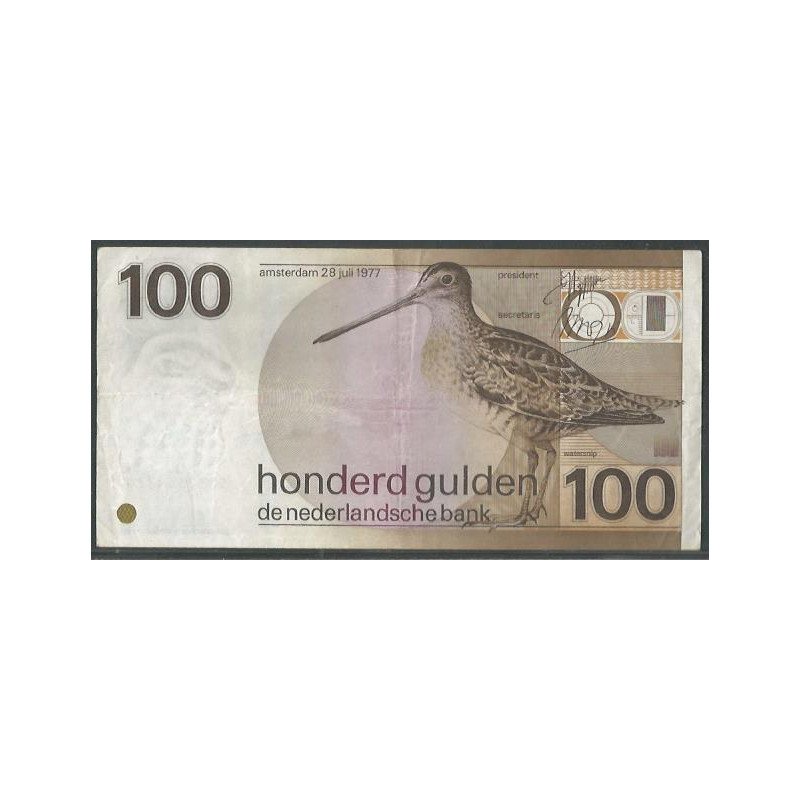 Holanda, 100 Gulden 28 Jul 1977 P97a