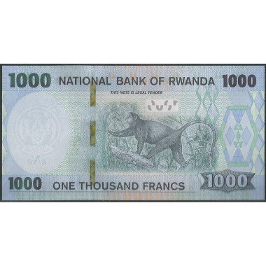 Rwanda, 1.000 Francs 1 Feb 2019 P39b