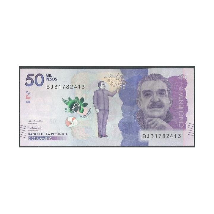 Billete de 50.000 Pesos 23 Jul 2019 BJ BGWNF50-