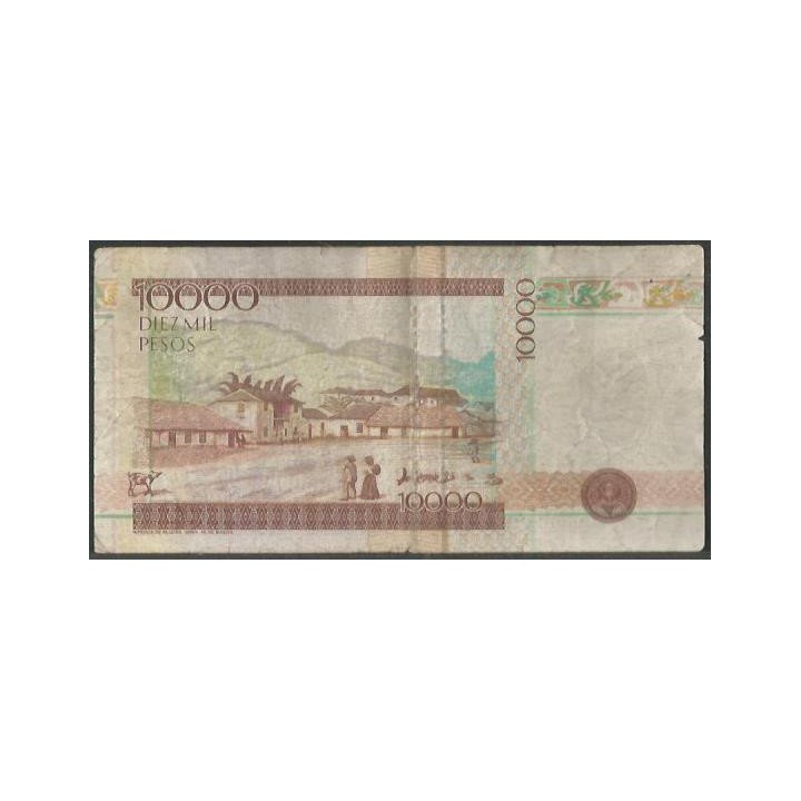 Billete de 10.000 Pesos 1 Mar 1995 Falso BGW606 reverso