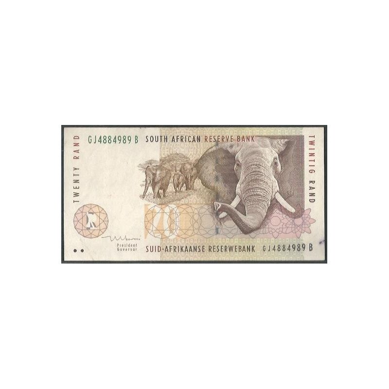 Sur Africa, 20 Rand ND1999 Firma 8 P124b
