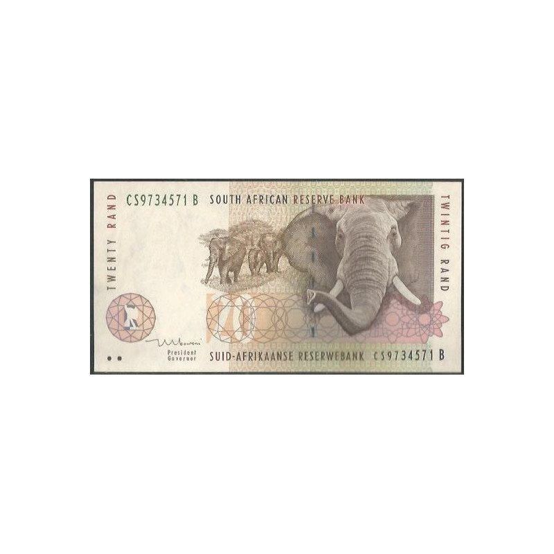 Sur Africa, 20 Rand ND1999 Firma 8 P124b