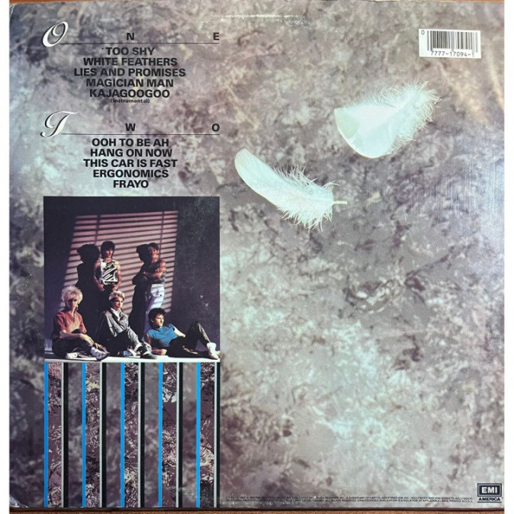 Kaja Goo Goo White Feathers USA 1982 reverso