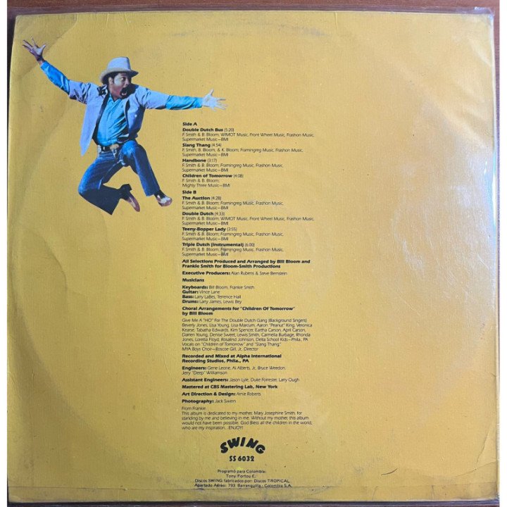 Frankie Smith - Children Of Tomorrow USA 1981 reverso
