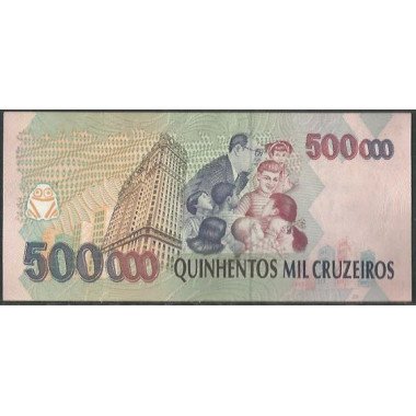 Brasil, 500.000 Cruzeiros ND1993 Firma 30 P236a