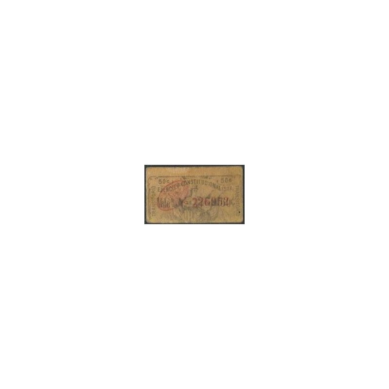 Mexico - Ejercito Constitucional, 50 Centavos 1916 Ps989