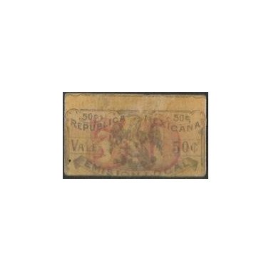 Mexico - Ejercito Constitucional, 50 Centavos 1916 Ps989